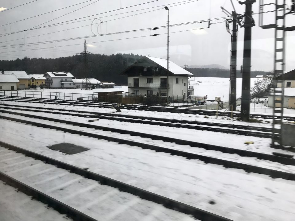 Vienna to Salzburg train 